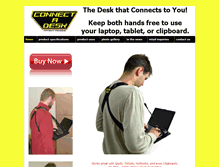 Tablet Screenshot of connect-a-desk.com